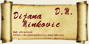 Dijana Minković vizit kartica